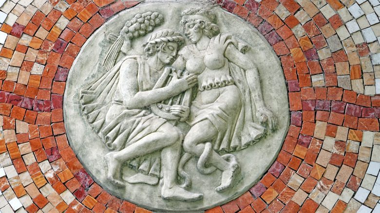 Orphée et Eurydice en pierre