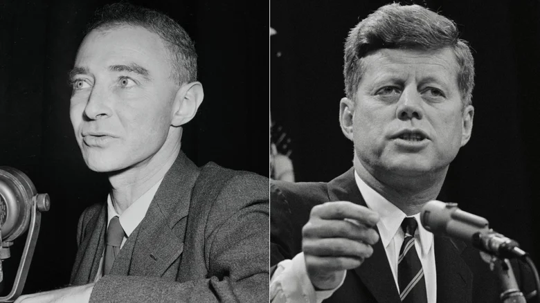 John F. Kennedy avec J. Robert Oppenheimer