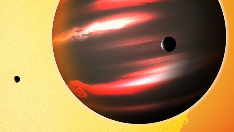 L'exoplanet le plus sombre orbitant une étoile de notre univers