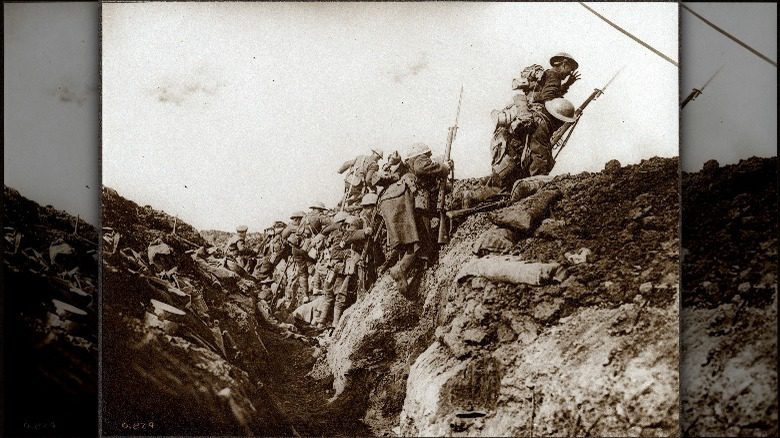 Soldats pendant la WWI