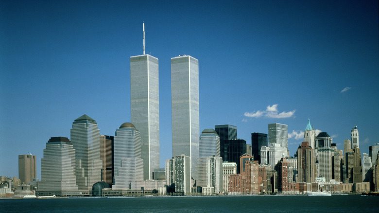Vue de la skyline de NYC avec le World Trade Center