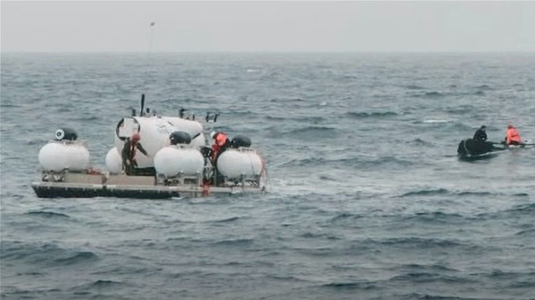 Titan submersible rescue ocean surface
