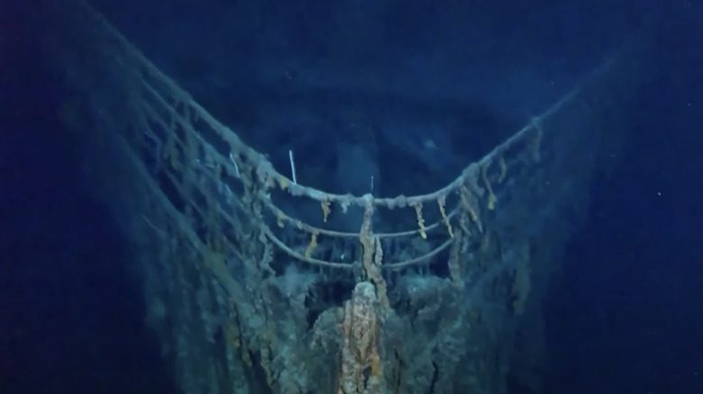 Titanic underwater remains