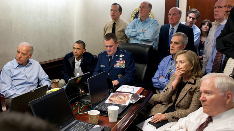 Administration Obama regardant le raid