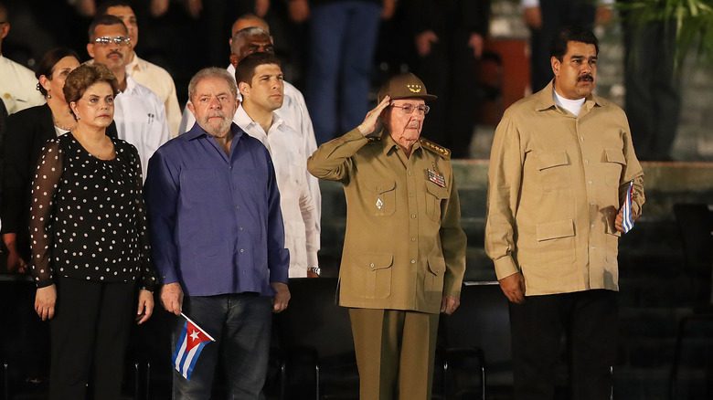 Castro family and allies at Fidel Castro memorial