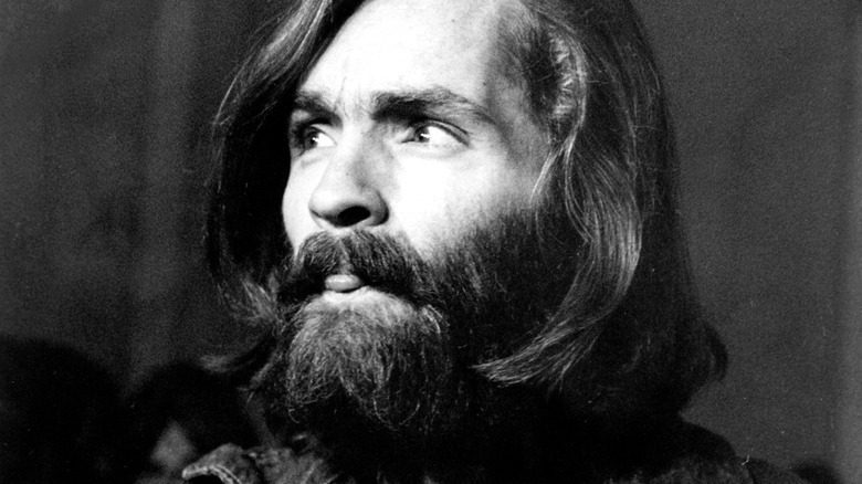 Charles Manson looking up