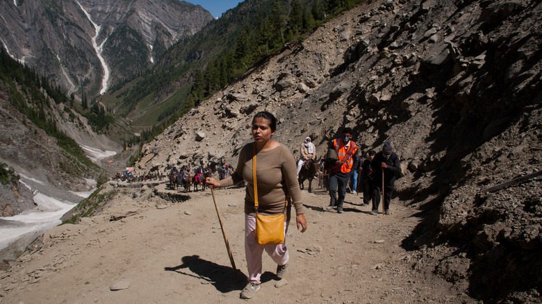Pèlerins indiens dans l'Himalaya