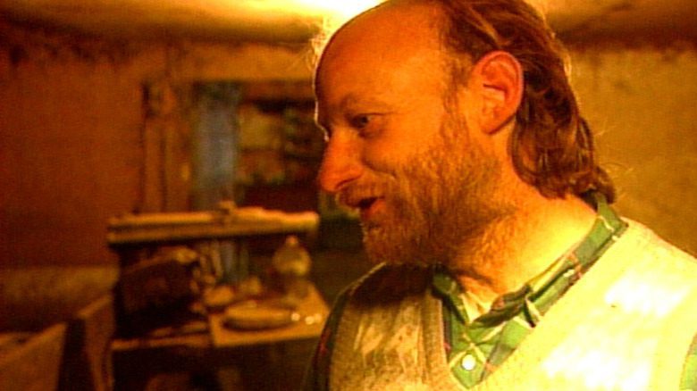 Robert Pickton in a house