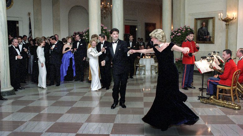 Princess Diana dancing with John Travolta 