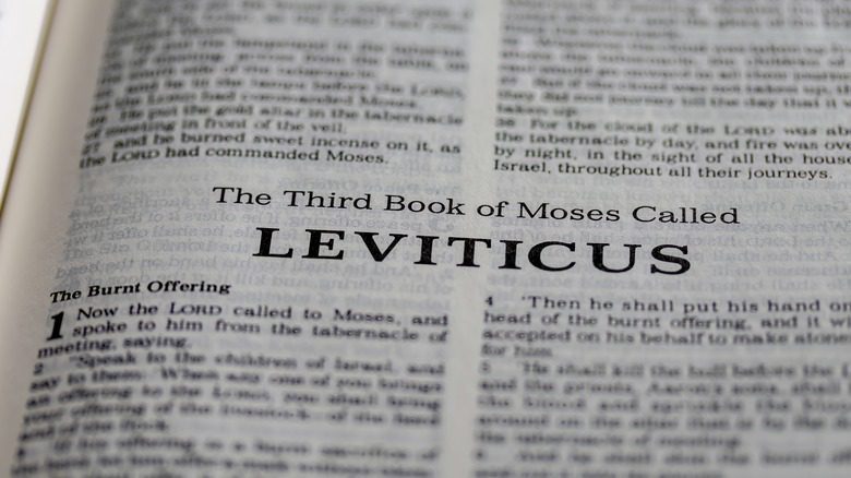 Beginning of book of Leviticus