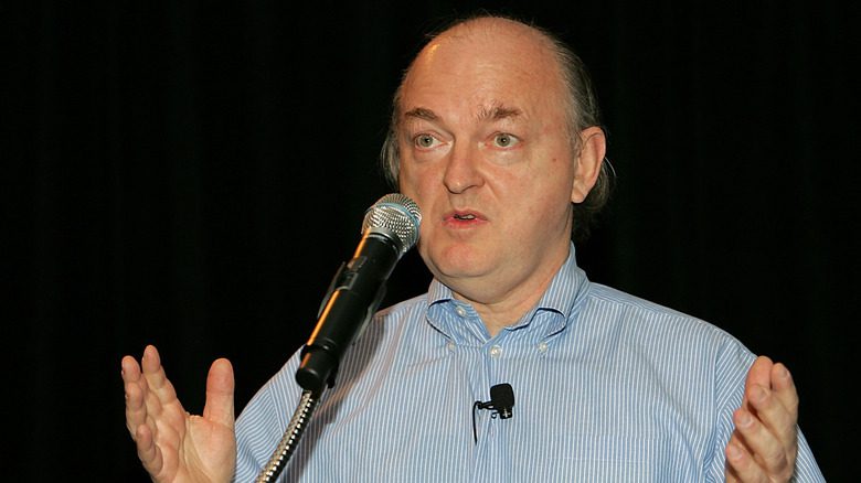 Dave Marsh speaking at microphone