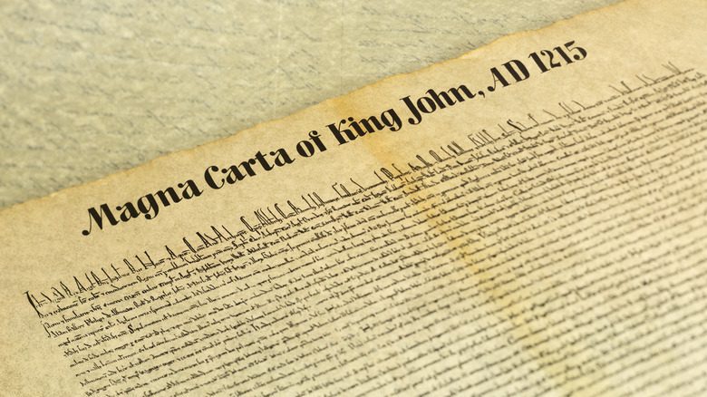 Premier paragraphe de la Magna Carta