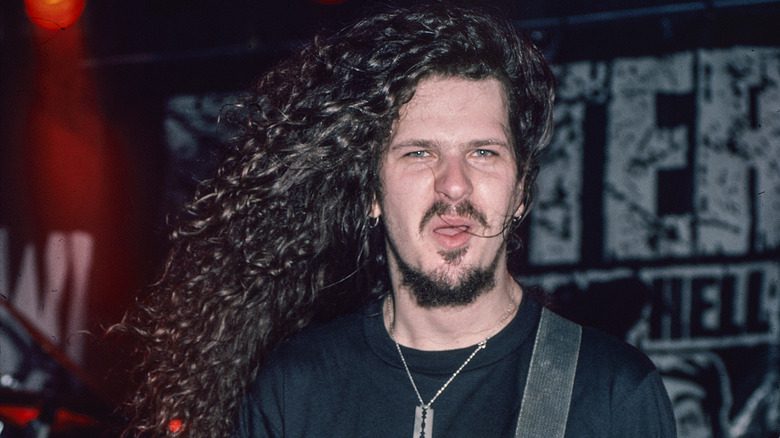 Dimebag Darell playing guitar