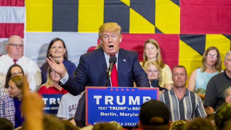 Donald Trump au podium