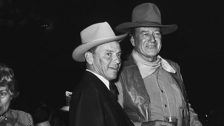 Frank Sinatra John Wayne cowboy hats