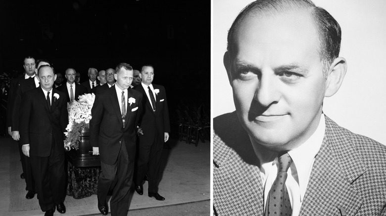 Harry Cohn cercueil funérailles et portrait