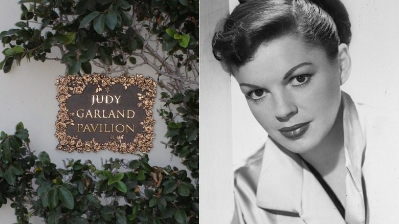 Judy Garland et la plaque du pavillon