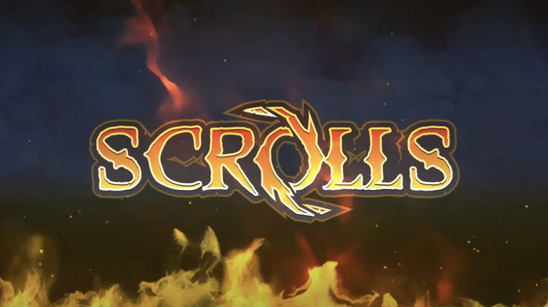 Écran titre du jeu Scrolls