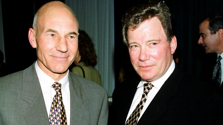 Patrick Stewart and William Shatner at an event