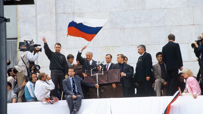 Discours de Boris Yeltsin après le coup d'État de 1991