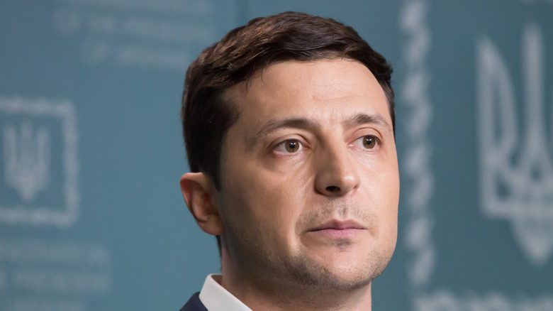 Volodymyr Zelensky close-up