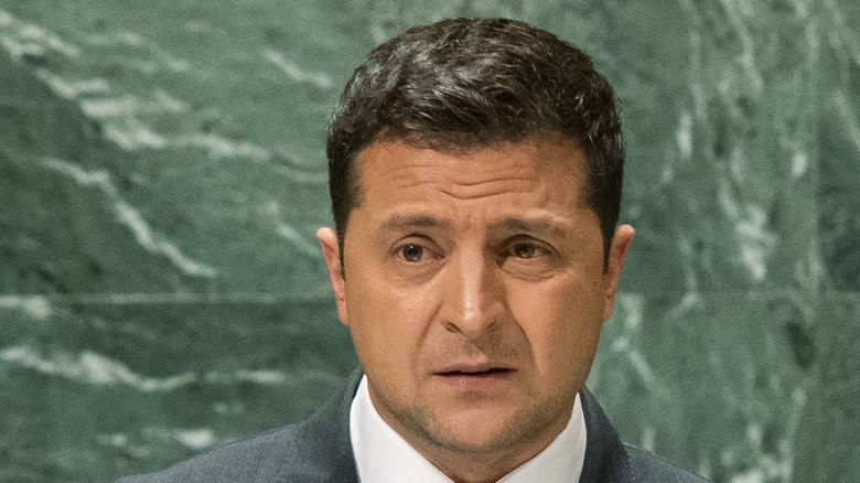 Volodymyr Zelensky close-up