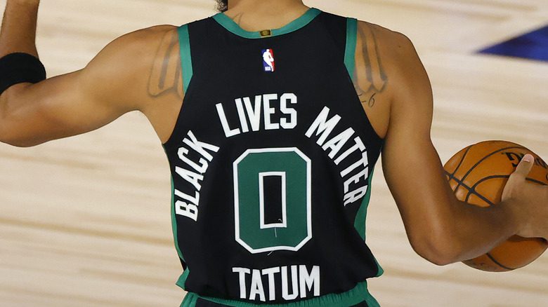 Jersey de Jayson Tatum Black Lives Matter