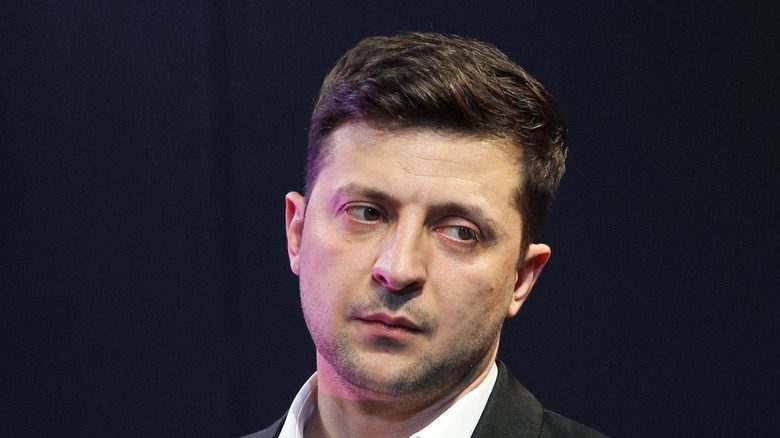 Volodymyr Zelensky close-up