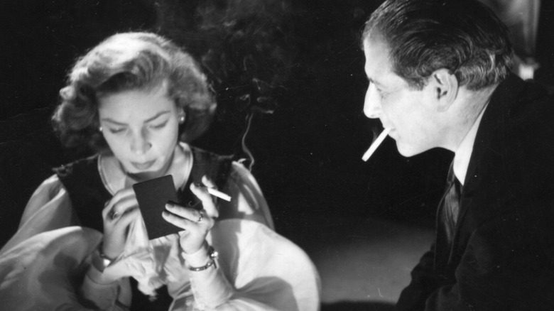 Lauren Bacall dans son film d'origine avec Humphrey Bogart