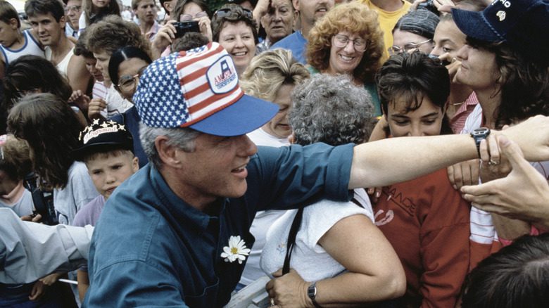 Bill Clinton dans la foule