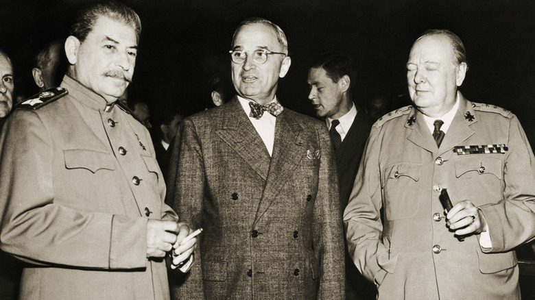 Truman avec Staline et Churchill