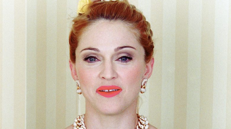 Madonna à la première d'Evita en 1996