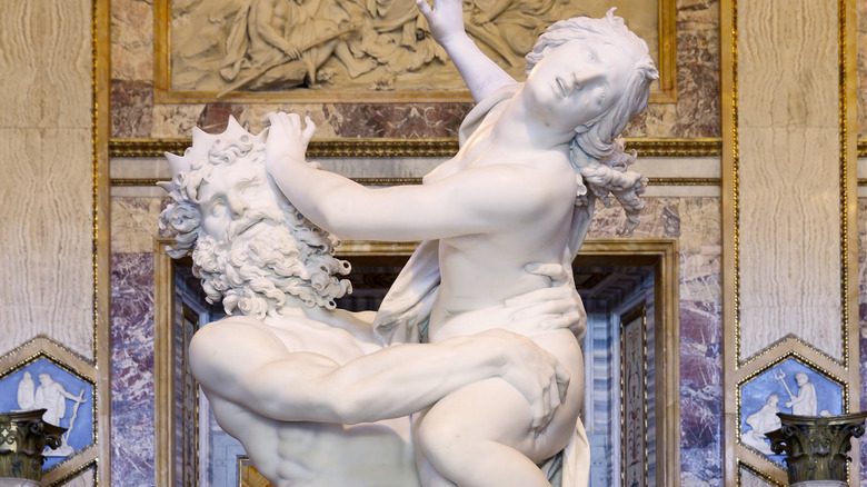 Famous Rape of Persephone sculpture