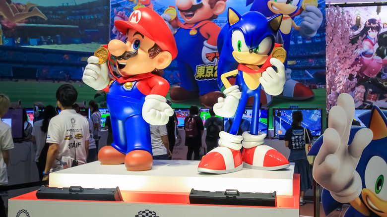 Mario et Sonic sur le podium