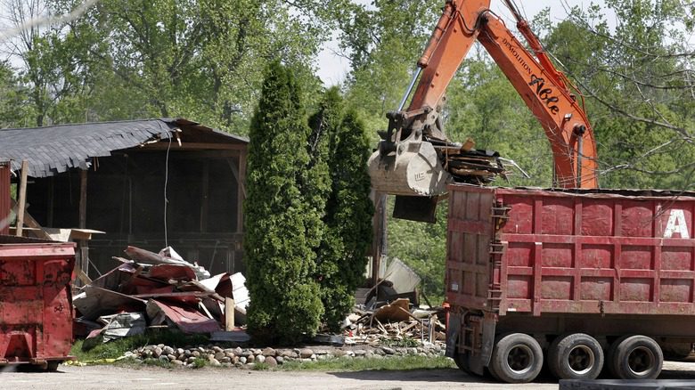 Building is torn down