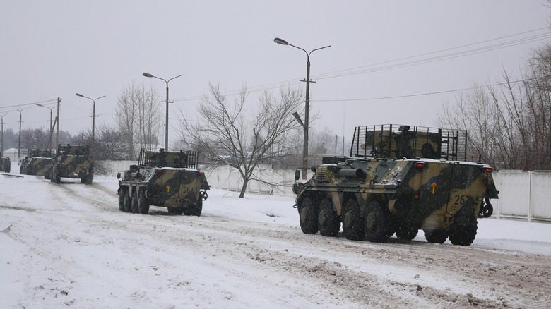 Véhicules militaires ukrainiens