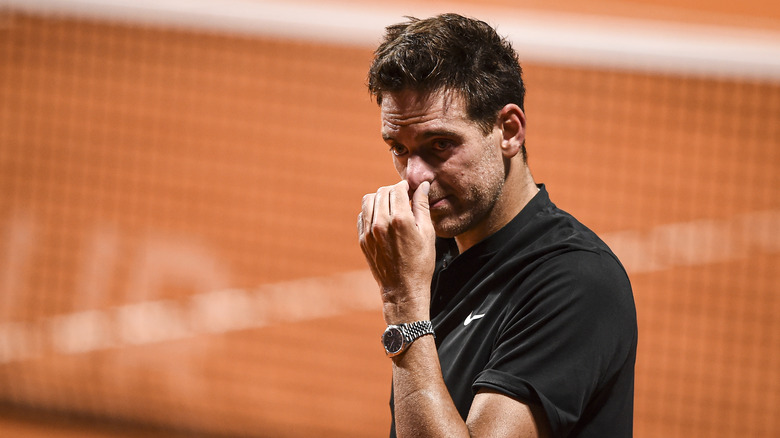 Juan Martin del Potro après son dernier match