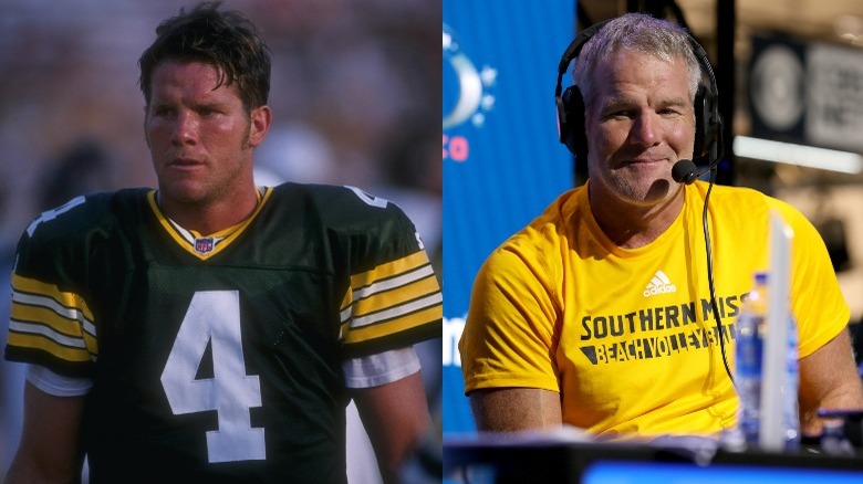 Brett Favre 1996 et actuel