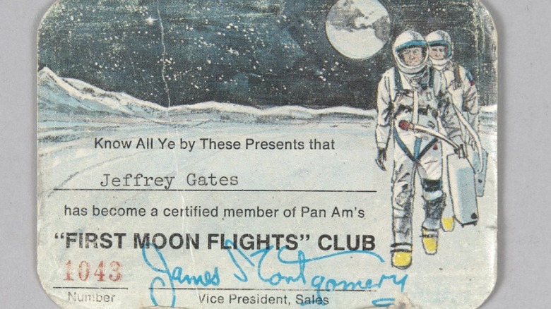 Billet Pan Am pour la lune