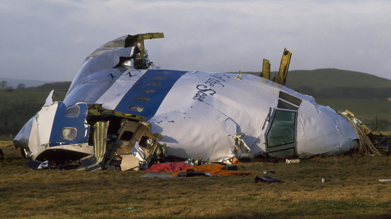 Wreckage de Lockerbie