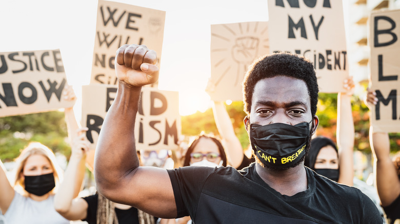 Manifestants de Black Lives Matter