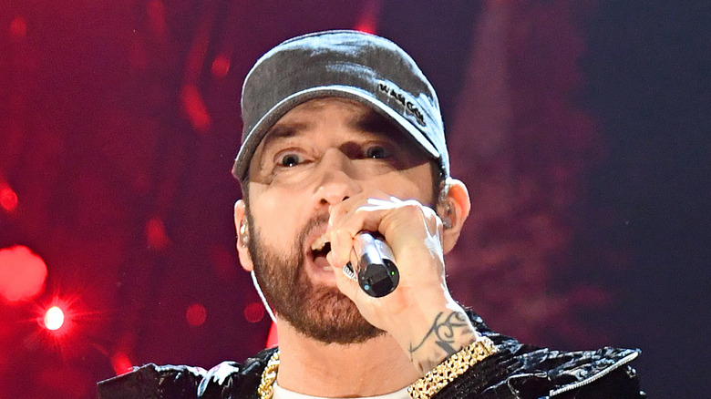 Eminem performing