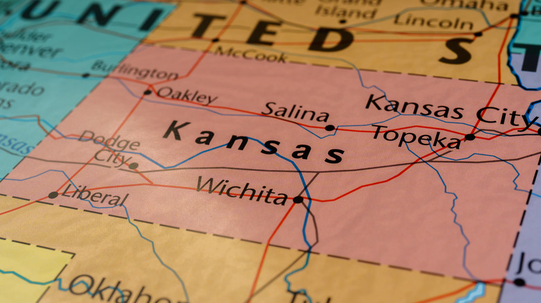 carte du Kansas