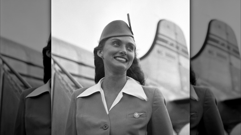 Hôtesse de l'air de Pan Am, San Juan, Porto Rico, 1947