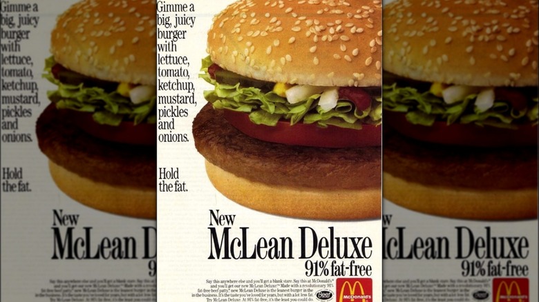 Publicité pour le McLean Deluxe de McDonald's