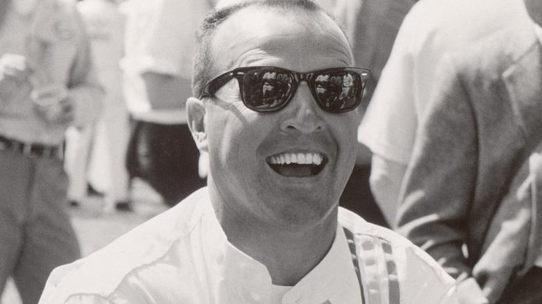 A.J. Foyt riant