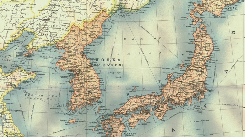 Carte de l'Empire japonais