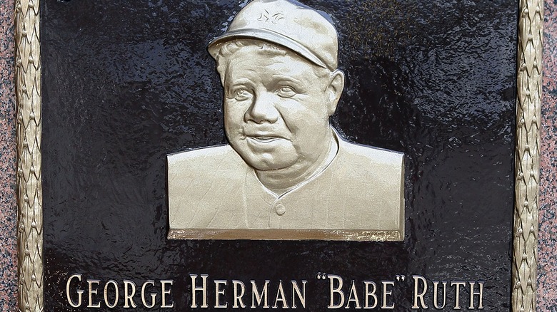 Plaque de Babe Ruth au Monument Park