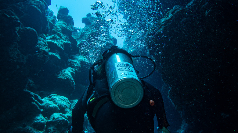 Plongeur à Dahab