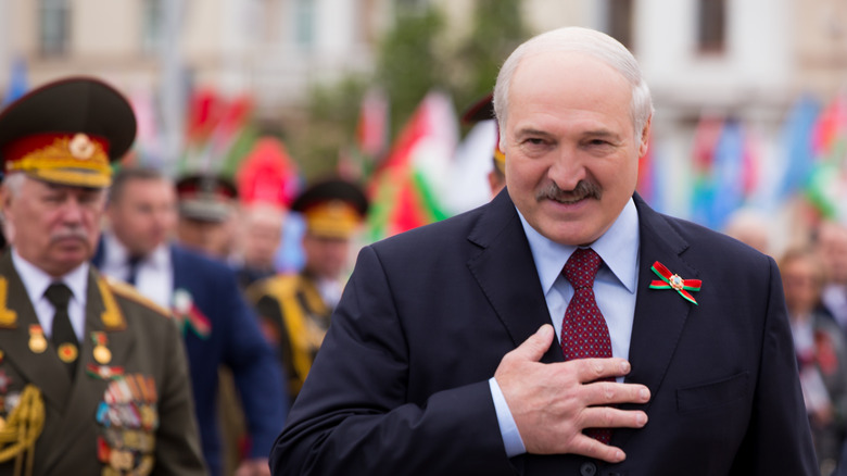 Alexander Lukashenko smiling